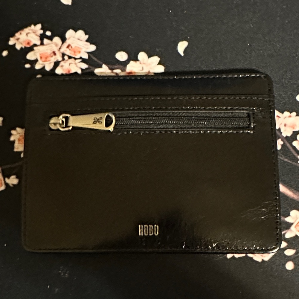 HOBO Black Leather Card Wallet ••NEVER WORN••